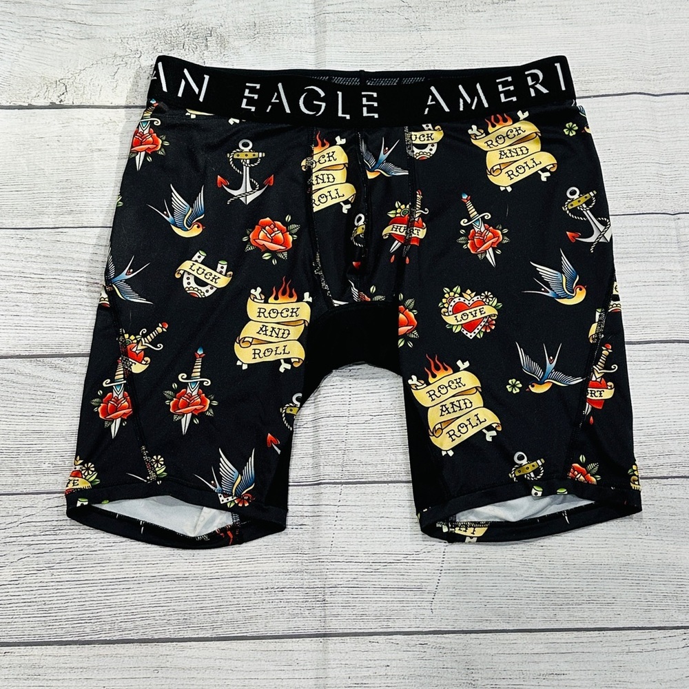 AEO Men's Sailor Tattoos 8" Flex Boxer Brief